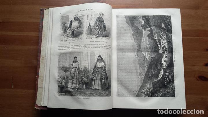 Old books: 1866 La Vuelta al Mundo Viajes interesantes y nov&iacute;simos por todos los paises Con grabados por los...