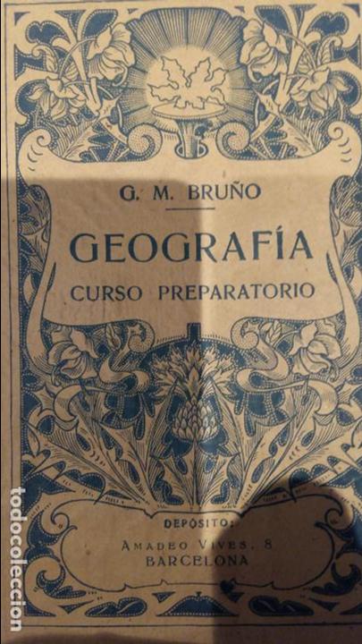 Libros antiguos: Curso de Geograf&iacute;a Preparatorio - Foto 1