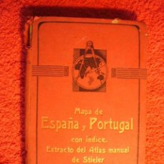 Libros antiguos: DR. C. VOGEL: - MAPA DE ESPAÑA Y PORTUGAL - (GOTHA, 1922) (ESCALA 1:1.500.000). Lote 64962027