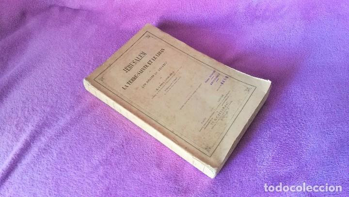 Old books: VIAJES, JERUSALEM LA TERRE SAINTE, L' ABBE LETREMBLE, R. P. UBALD 1878