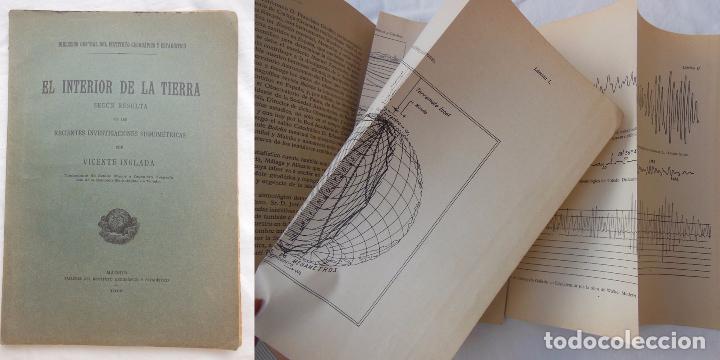 Antiquarische B&uuml;cher: EL INTERIOR DE LA TIERRA SEG&Uacute;N RESULTA DE LAS RECIENTES INVESTIGACIONES SISMOM&Eacute;TRICAS. 1919. INGLADA