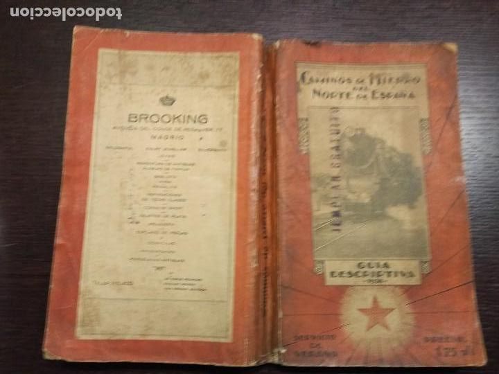 Libros antiguos: 1930 GUIA DESCRITIVA DE CAMINOS DE HIERRO DEL NORTE DE ESPA&Ntilde;A VERANO 798 P&Aacute;G FOTOS PLANO FERROCARRIL