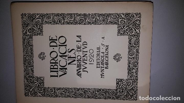 Libros antiguos: LIBRO DE VACACIONES - 1920 - Foto 3
