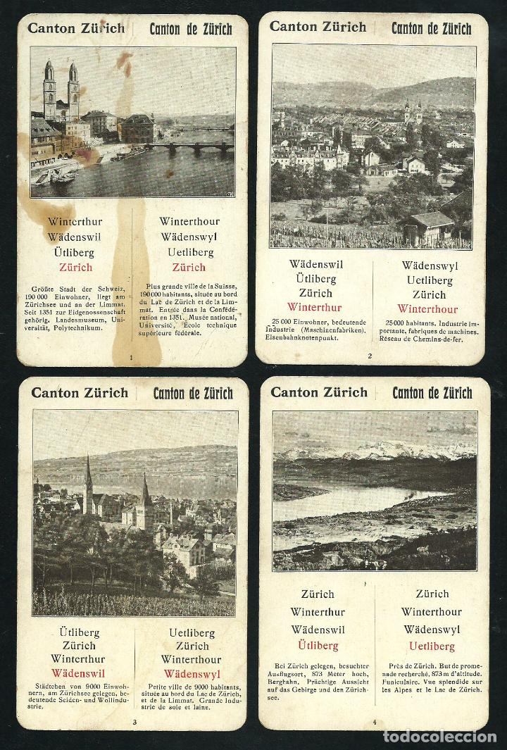 Antiquarische B&uuml;cher: coleccion de fichas de Ciudades de los Cantones de Zuiza.