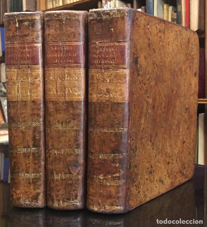 Libri antichi: Diccionario Geogr&aacute;fico Universal que comprehende la descripci&oacute;n de las quatro partes