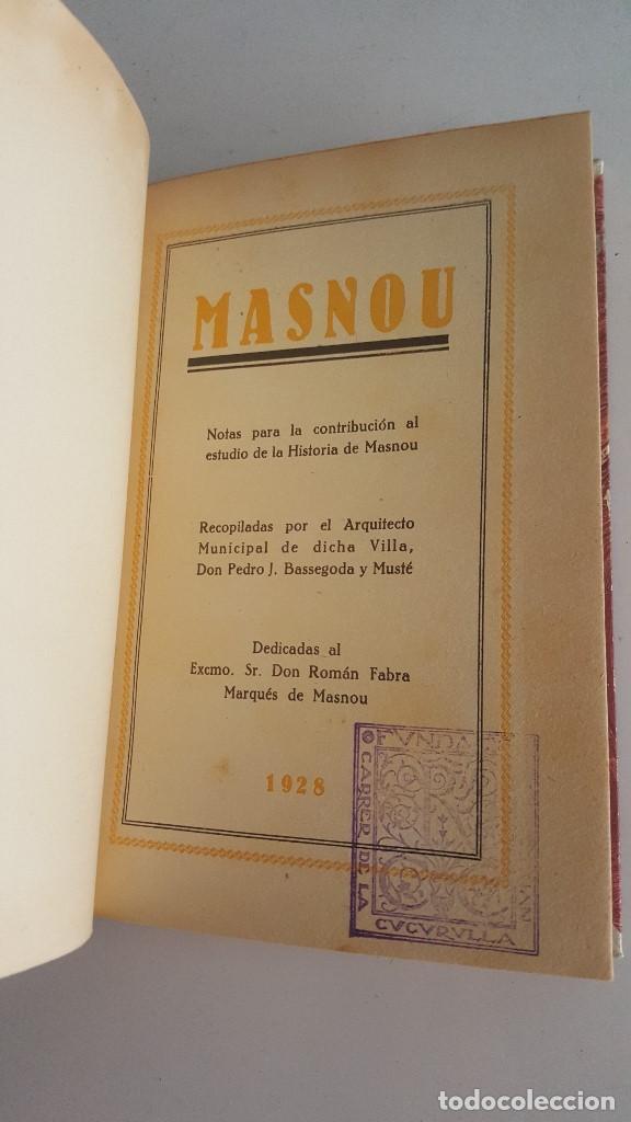 Libros antiguos: HISTORIA DE MASNOU - 1925 - Foto 2