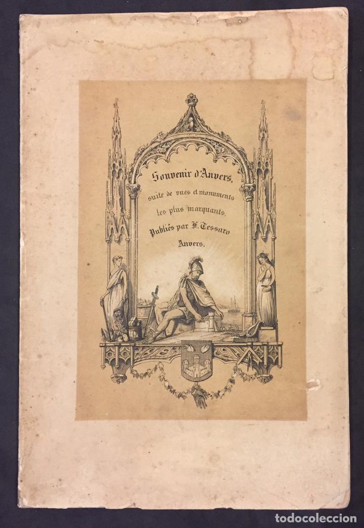Libri antichi: F. Tessaro . Souvenir d'Anvers, suite de vues et monuments les plus marquants