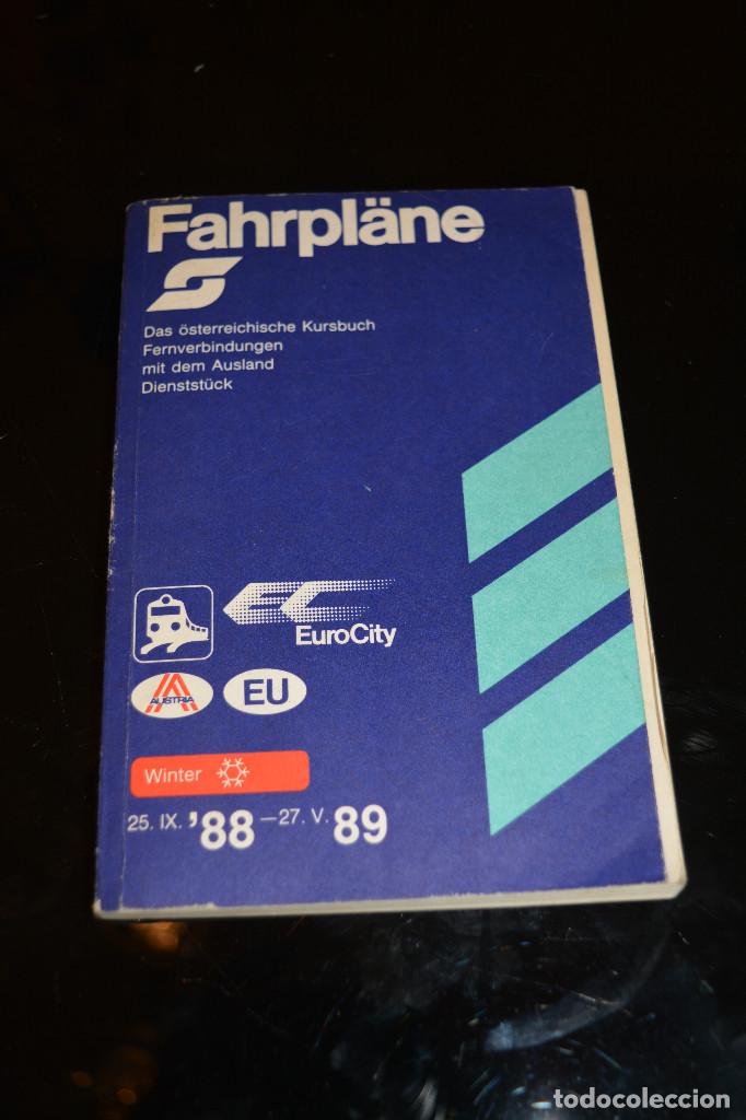 Antiquarische B&uuml;cher: LIBRO DE HORARIOS DE LOS FERROCARRILES AUSTRIACOS DE 1988 .