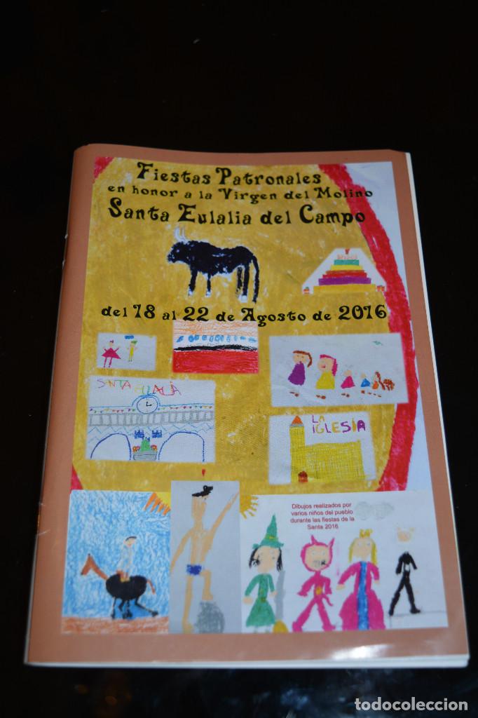 Libros antiguos: PROGRAMA DE FIESTAS DE SANTA EULALIA (TERUEL) 2016 - Foto 1