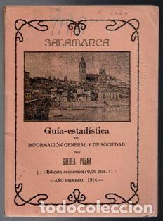 Antiquarische B&uuml;cher: Salamanca, Gu&iacute;a estad&iacute;stica de informaci&oacute;n general y de sociedad, Guedea Pozar, 1914
