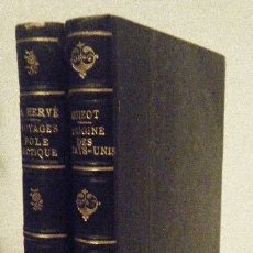 Libros antiguos: 2 LIBROS: LORAIN.- ORIGEN Y FUNDACIÓN DE LOS E.U.A. / HERVE.- VIAJES EN LOS HIELOS (1ª EDICIONES). Lote 116351675