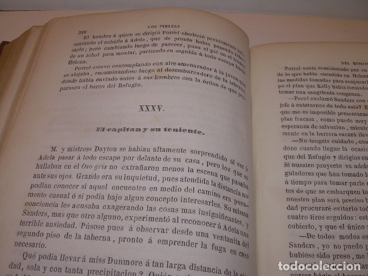 Libros antiguos: LIBRO TAPAS DE PIEL...LOS PIRATAS DEL MISSISSIPI...AÑO 1860 - Foto 10 - 121997235