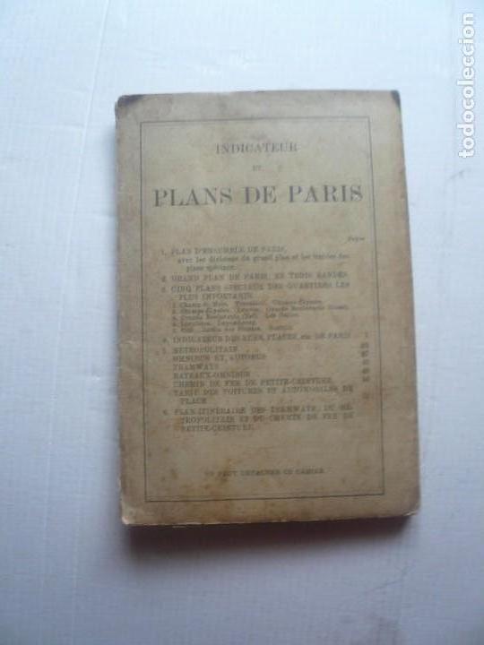 Libros antiguos: Indicateur de Plans de Paris - Foto 1