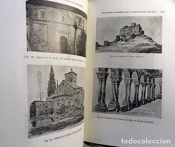 Libros antiguos: B. Real Sociedad Geogr&aacute;fica. 1946 (Geograf&iacute;a Arquitectura Espa&ntilde;ola; Caminos y puentes; Clarina Ejea