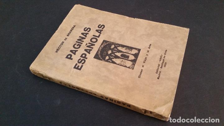 Antiquarische B&uuml;cher: 1929 - H&Eacute;CTOR DE ARAVENA - P&aacute;ginas espa&ntilde;olas. Glosas al Viaje y al Arte (1925-27)