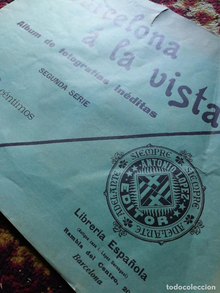 Libros antiguos: ANTIGUO ALBUM DE FOTOS INEDITAS BARCELONA A LA VISTA N&ordm; 9- LIBRER&Iacute;A ESPA&Ntilde;OLA. 35X28CM.