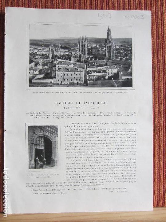 Libros antiguos: 1907-BURGOS.FOTOS LEVY.CASA MARQU&Eacute;S ANGULO.ARCO SANTA MARIA.CATEDRAL.PALACIO CORDON.CASA MIRANDA
