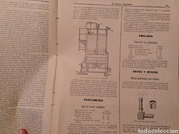 Libros antiguos: 1900. El mundo cient&iacute;fico - Foto 2