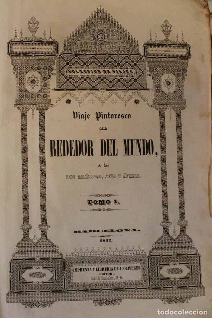 Libri antichi: Antiguo libro colecci&oacute;n de viajes