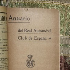 Libros antiguos: ANUARIO DEL REAL AUTOMÓVIL CLUB DE ESPAÑA • 1912 • RACE. Lote 128452191