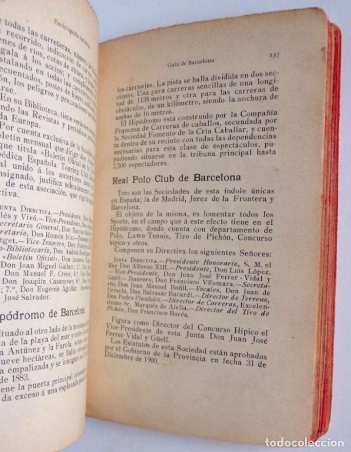 Libros antiguos: Gu&iacute;a de Barcelona - 1908 - Foto 5
