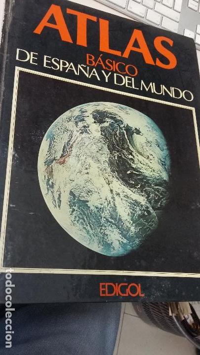 Libri antichi: ATLAS BASICO DE ESPA&Ntilde;A Y DEL MUNDO EDIGOL