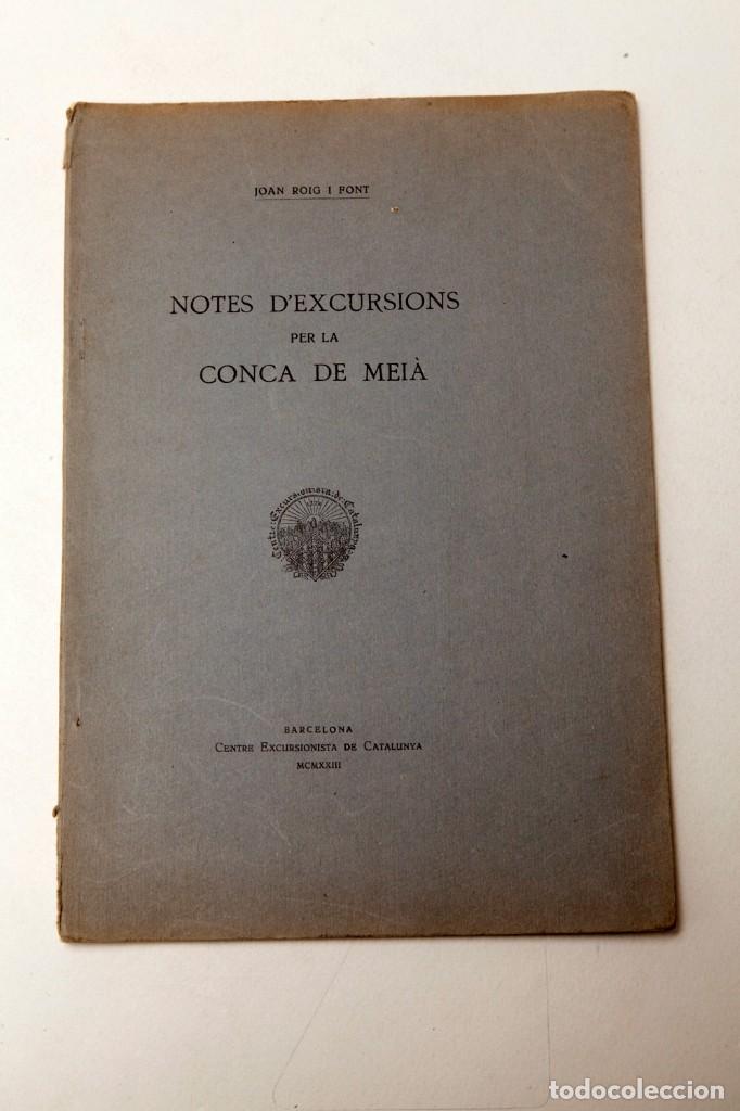 Libros antiguos: JOAN ROIG - notas dexcursion per la Conca de Mena - Foto 1