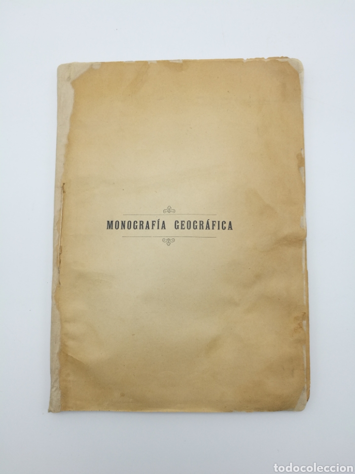 Old books: Monograf&iacute;a geogr&aacute;fica de la cuidad Reus a&ntilde;o 1905 con plano