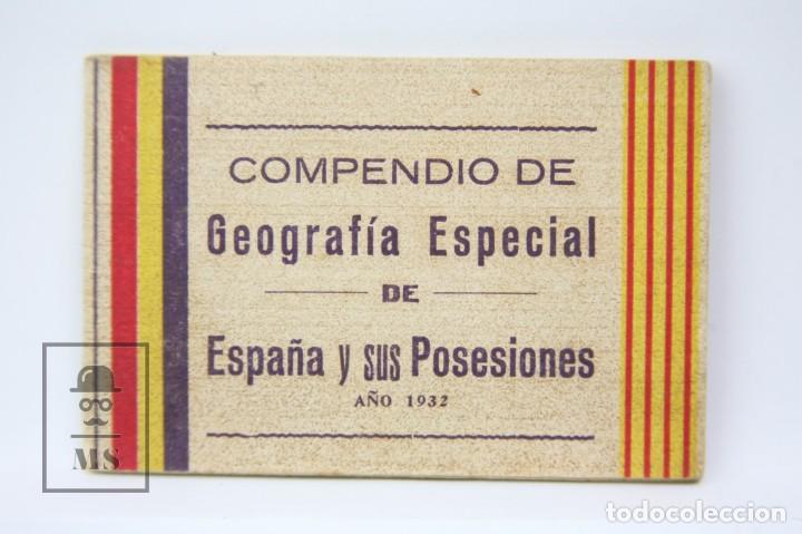 Old books: Antiguo Libro - Compendio de Geograf&iacute;a Especial de Espa&ntilde;a y sus Posesiones - Rep&uacute;blica A&ntilde;o 1932