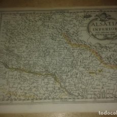 Libros antiguos: S.A. - MAPA ANTIGUO: ALSATIA INFERIOR PETRUS KAERIUS CAELAVIT.