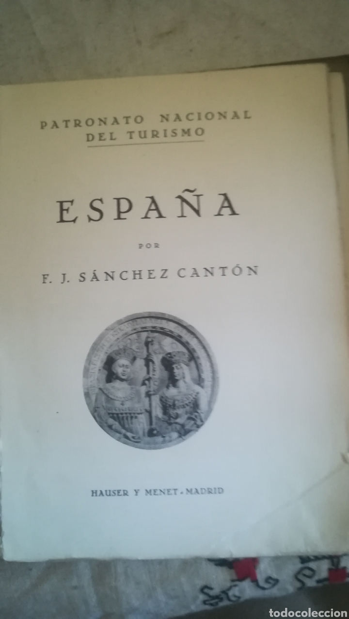 Libros antiguos: ESPA&Ntilde;A, libro de S&aacute;nchez Caton - Foto 2