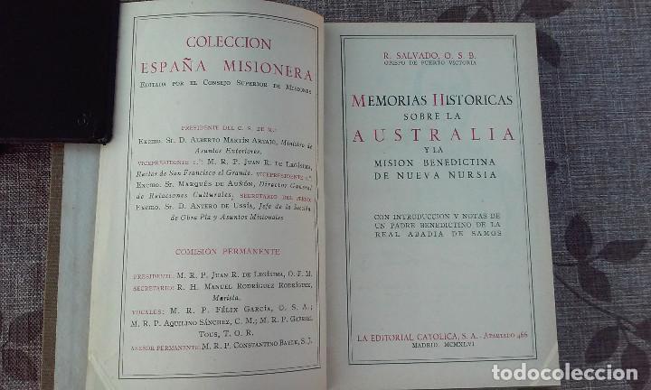 Old books: Memorias Hist&oacute;ricas sobre la Australia y la Misi&oacute;n Benecditina de Nueva Nursia. R Salvado