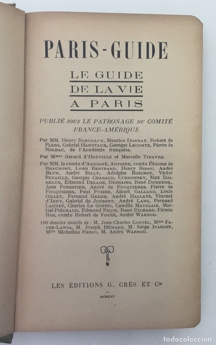 Libros antiguos: PARIS-GUIDE 1925. - LE GUIDE DE LA VIE A PARIS. - Foto 3