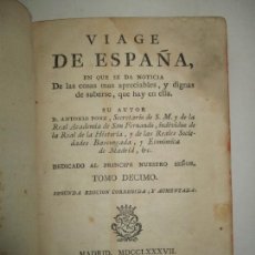 Libros antiguos: VIAGE DE ESPAÑA, EN QUE SE DA NOTICIA DE LAS COSAS MAS APRECIABLES..PONZ, ANTONIO. 1787.