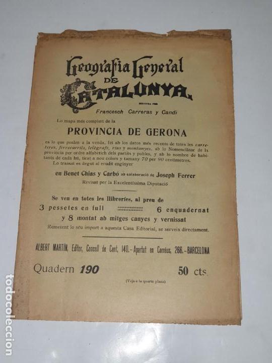 Libri antichi: GEOGRAFIA GENERAL DE CATALUNYA- PROVINCIA GERONA- FRANCESCH CARRERA I CANDI