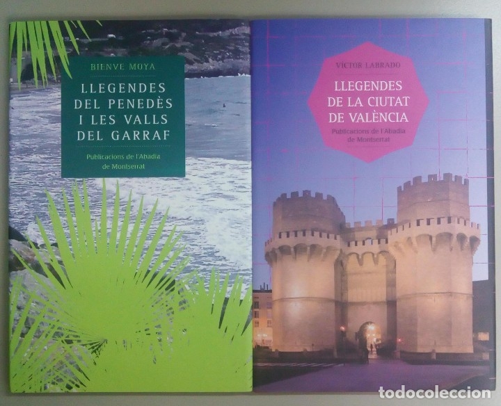 Antiquarische B&uuml;cher: LLEGENDES DE LA CIUTAT DE VALENCIA, DEL PENEDES I LES VALLS DEL GARRAF, 2 TOMOS, L11736