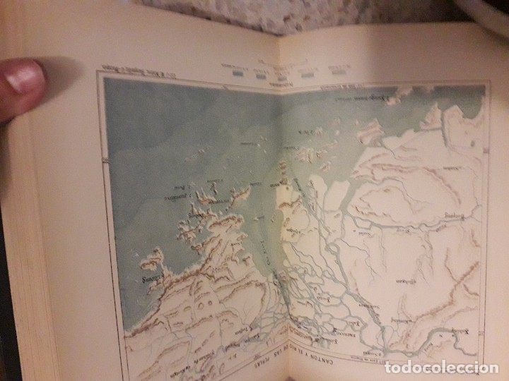 Libri antichi: 1888 Piel Nueva Geografia Universal 6 tomos RECLUS mapas Color grabados