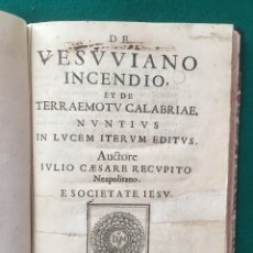 Libros antiguos: ROMA. EL VESUBIO. ERUPCIÓN Y TERREMOTO (1644). Lote 176354094