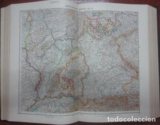 Libros antiguos: ref.0013348 STIELERS HAND-ATLAS 100 Karten in Kupferstich Mit 162 Nebenkarten / Stielers