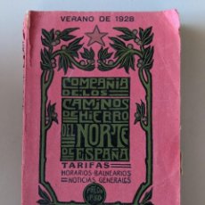 Libros antiguos: 1928 FERROCARRIL GUIA DESCRIPTIVA COMPAÑIA DE LOS CAMINOS DE HIERRO DEL NORTE DE ESPAÑA