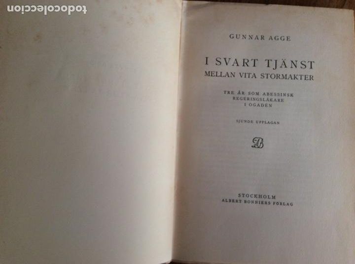 Libros antiguos: Agge, Gunnar I svart tj&auml;nst mellan vita stormakter.