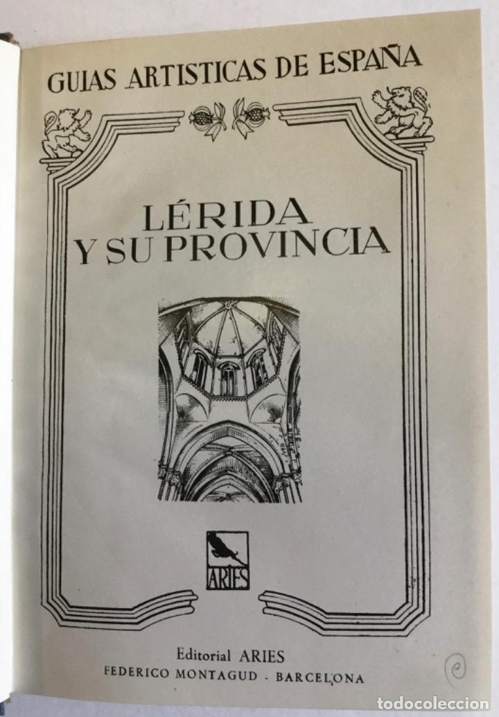 Libros antiguos: L&Eacute;RIDA Y SU PROVINCIA. - Foto 3