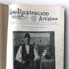Libros antiguos: ILUSTRACIÓN ARTÍSTICA, AÑO 1911. EL AÑO COMPLETO EN DOS VOLÚMENES . 38,5X29 CM.. Lote 198401392