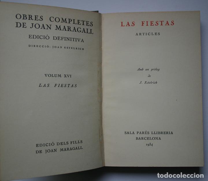 Libros antiguos: Obres completes Joan Maragall - Joan Maragall - Foto 1