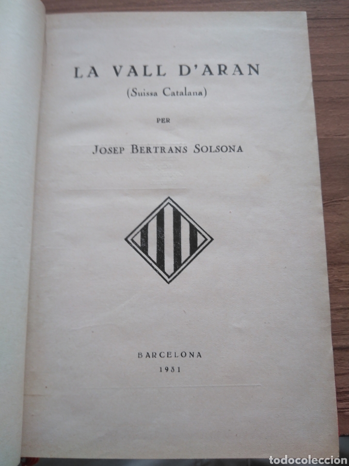 Libros antiguos: BERTRANS SOLSONA JOSEP, LA VALL DARAN - Foto 2