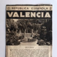 Libros antiguos: REPUBLICA ESPAÑOLA. VALENCIA. FOTOGRAFÍAS: BARBERA MASIP (H.1934). Lote 211425729
