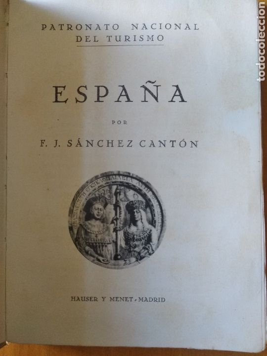 Libros antiguos: Espa&ntilde;a. 1935. S&aacute;nchez Cant&oacute;n - Foto 2