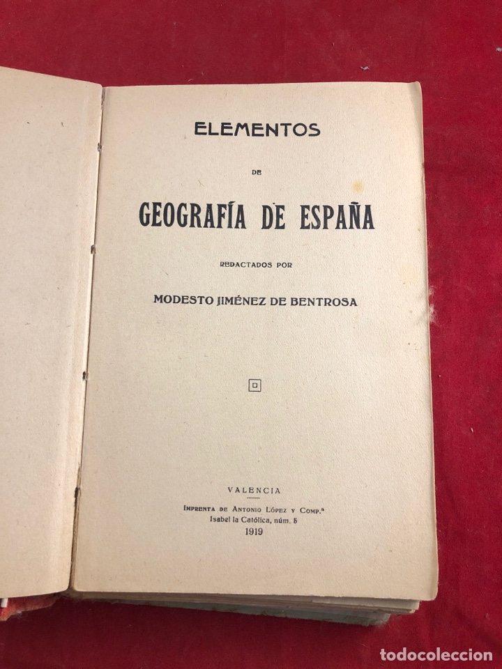 Libros antiguos: Geograf&iacute;a de Espa&ntilde;a - Foto 1