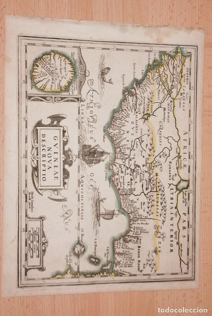 Libros antiguos: s.a. - MAPA ANTIGUO: �GUINEAE NOVA DESCRIPTIO� - Foto 2