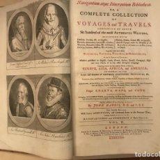 Libros antiguos: NAVIGANTIUM ATQUE ITINERANTIUM BIBLIOTHECA..., TOMO 2, 1764. JOHN HARRIS. GRANDES GRABADOS. Lote 234741610
